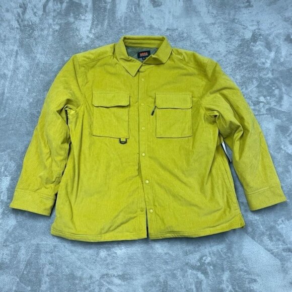 Bass Outdoor Corduroy Worker Shirt XL Antique Moss Durable Shacket a1694 - Picture 2 of 9